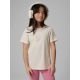 Regular plain girls' T-shirt 4F 4FJRSS26TTSHF3554-12S