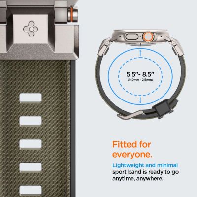 9. Spigen DuraPro Armor Strap for Apple Watch 44 / 45 / 46 / 49 mm - Green