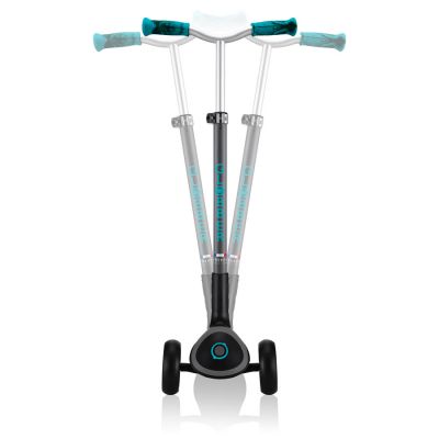 10. Globber Master Prime 3-Wheel Scooter / Black - Teal 664-105