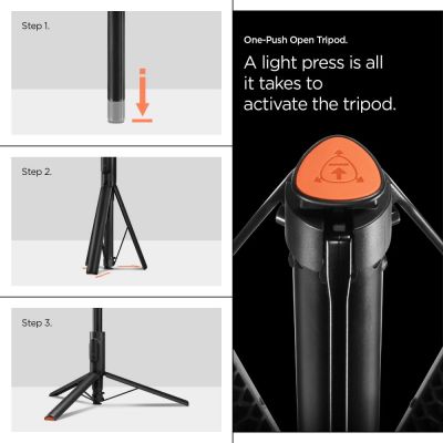 17. Spigen S541W Bluetooth Selfie Stick - Black
