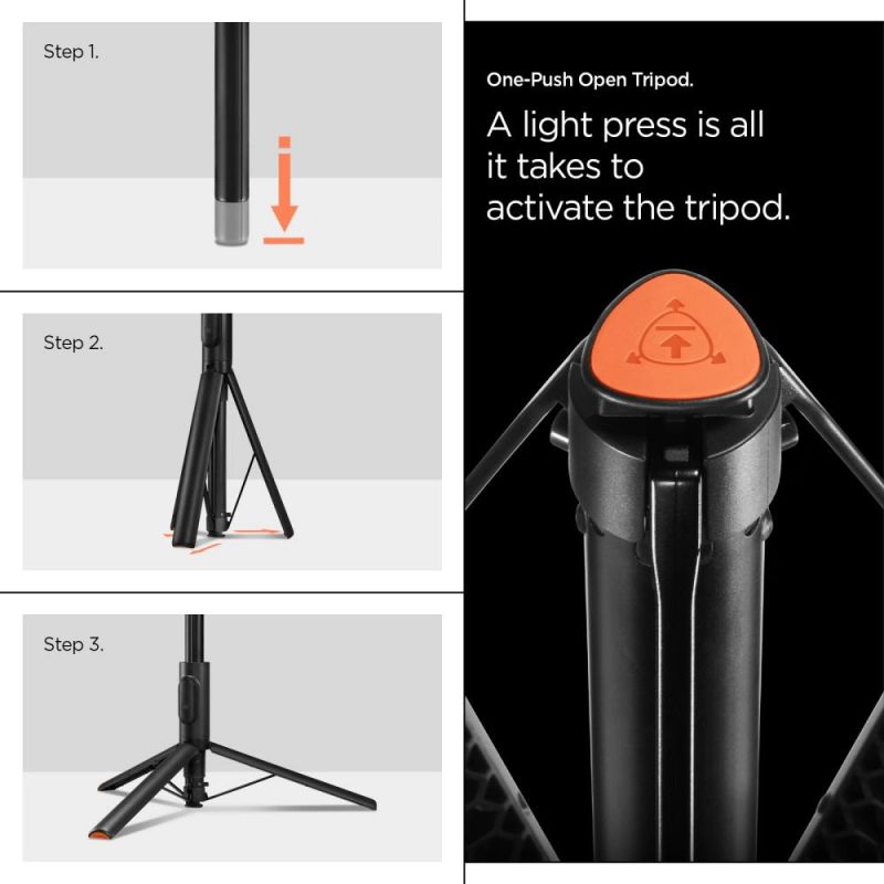 17. Spigen S541W Bluetooth Selfie Stick - Black