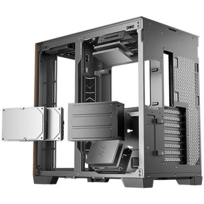 10. Antec C8 Wood Full Tower Computer Case Black, Wood