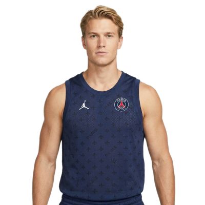 3. Air Jordan x Paris Saint Germain Mesh Jersey Midnight Navy/White - DB6478-410