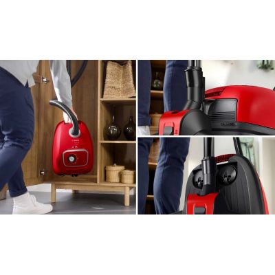 8. Bosch Serie 4 BGB41PET1 bagged vacuum cleaner red