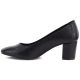 15. Women’s Black Leather Loafers Sergio Leone MK25112-S