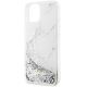 6. Guess Liquid Glitter Marble case for iPhone 14 - white