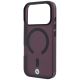 6. BMW Sign Frosted IML & Metal Logo MagSafe Case for iPhone 18 Pro Max / 17 Pro Max - Burgundy