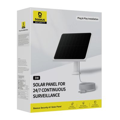 7. Baseus Security A1 Photovoltaic Panel - White