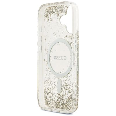 7. Guess Resin Bottom Glitter MagSafe case for iPhone 17 - gold