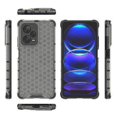 2. Honeycomb case for Xiaomi Redmi Note 12 Pro+ armored hybrid cover black