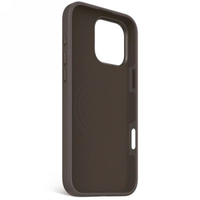 3. Decoded AntiMicrobial Silicone Backcover with MagSafe for iPhone 16 Pro Max - Dark Brown