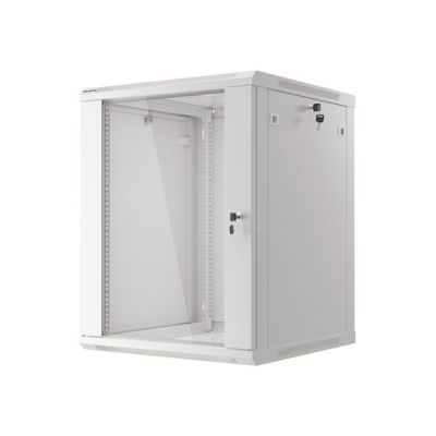 7. Lanberg WF01-6615-10S 15U Rack Wall-mounted Cabinet Gray