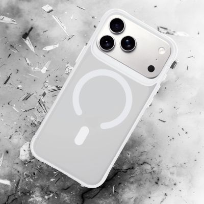 25. 3mk Smoke MagCase for iPhone 17 Pro - White-Translucent