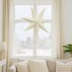 15. DECORATIVE HANGING PAPER STAR 60CM WHITE