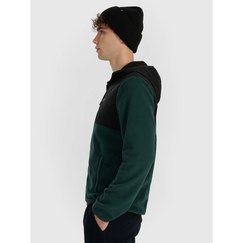 3. Men's regular hooded fleece 4F 4FWAW25TFLEM417-40S