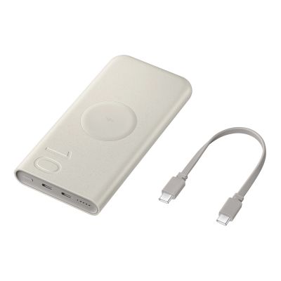 6. Powerbank Samsung EB-U2510XUEGEU inductive 10000 mAh 2x USB-C 25W SFC - beige
