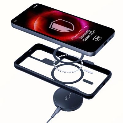 5. 3mk Satin Armor MagCase for Samsung Galaxy S25+ - Transparent