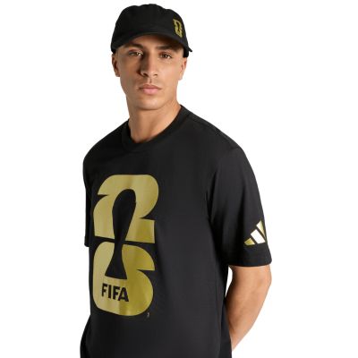 4. adidas FIFA World Cup 26 Official Emblem Men's T-Shirt Black KB3704