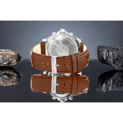 6. Men's Watch Giewont Chronograph Sapphire Brown Green GW3520-A6