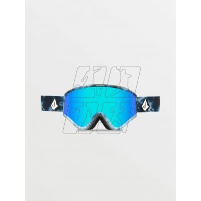 2. Volcom YAE LAGOON TIE-DYE/BLUE CHROME women's/men's snowboard goggles ski blue (VG0722310)