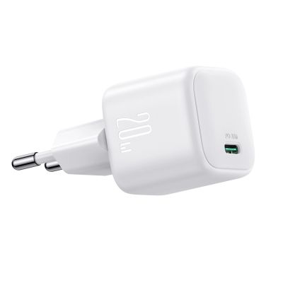 3. Joyroom JR-TCG08 GaN 20W Power Delivery Wall Charger - White