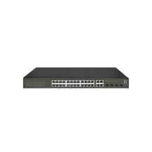 LevelOne GES-2128 Managed L2 Gigabit Ethernet (10/100/1000) Network Switch Black