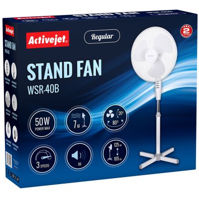 8. Activejet Regular WSR-40B Standing Fan (White)