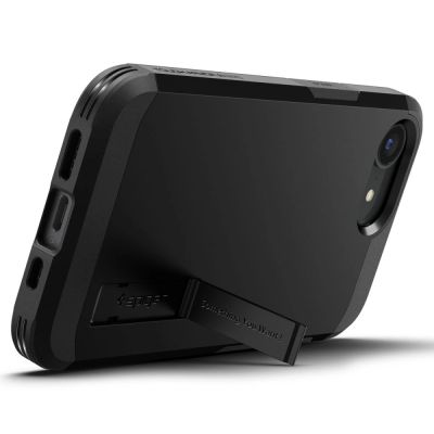 12. Spigen Tough Armor Case with MagSafe for iPhone 16e / 17e with Stand - Black