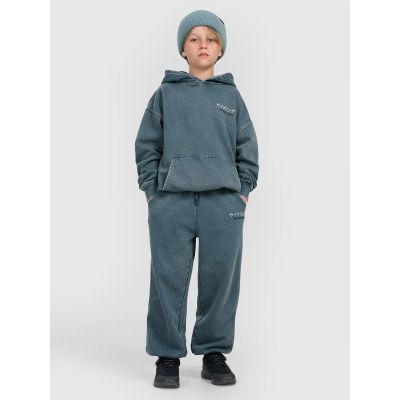 5. Boy's sweatshirt with hood, open, 4F 4FJRAW25TSWSM2344-46S