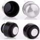 17. 1000ML TRAVEL THERMOS WITH 2 CUPS SILVER