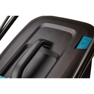 23. Makita DLM330RT Battery-Powered Push Lawn Mower, Black, Blue