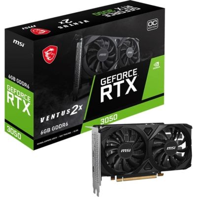 5. graphics card MSI GeForce RTX 3050 VENTUS 2X E 6G OC