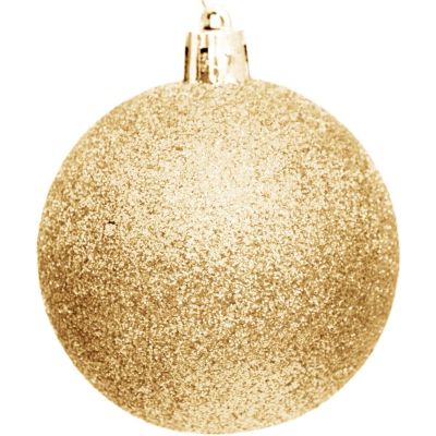 56. DECORATIVE PLASTIC BALL 6CM SET 35 GOLD