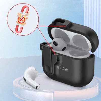 6. Tech-Protect Slim Hook Case for AirPods 4 - Black
