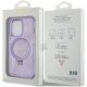 8. Guess Ring Stand Script Glitter MagSafe case for iPhone 15 Pro - purple