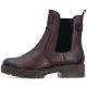 3. Women’s Leather Chelsea Ankle Boots, Insulated, Burgundy Rieker 75860-35