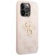 4. Guess 4G Big Metal Logo case for iPhone 15 Pro - pink