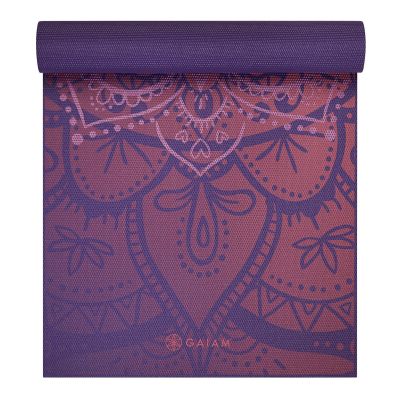4. Gaiam Premium Athenian Rose Yoga Mat 6 mm 63958