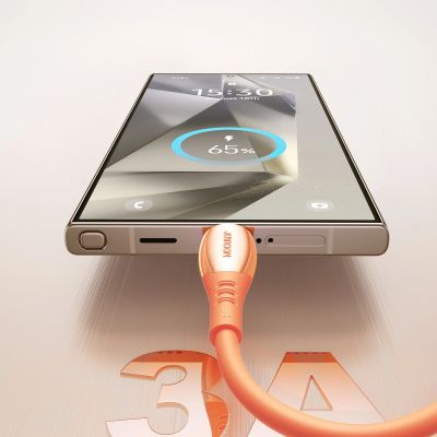 5. Joyroom S-A59 Vibrant Series 3A USB-A - USB-C Cable 1.2m - Orange