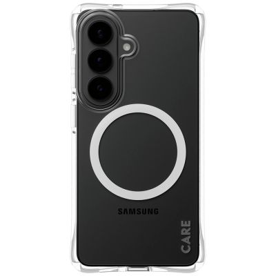 2. CARE by PanzerGlass Samba Transparent Qi Case for Samsung Galaxy S26 - Transparent