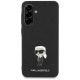 2. Karl Lagerfeld Fixed Glitter Ikonik Logo Metal Pin Case for Samsung Galaxy A56 - Black
