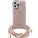 2. Guess Crossbody Cord 4G Print case for iPhone 15 Pro - pink
