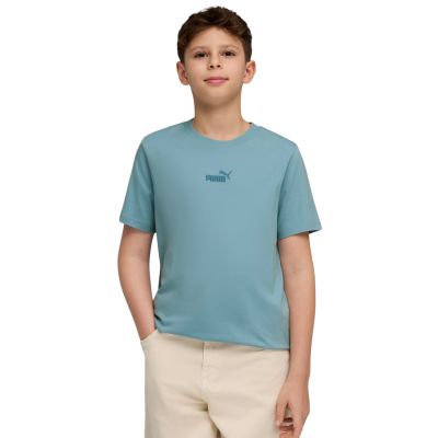 Puma ESS Small No. 1 Logo Centered Tee for Kids Blue 692975 47