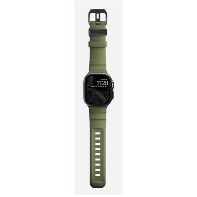 5. Nomad Rocky Point Band Black Leather, Titanium