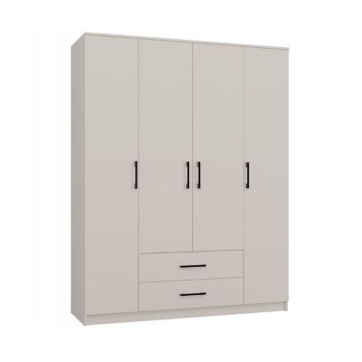 2. ROMANA WARDROBE 160X205 CASHMERE WITHOUT MIRROR SET