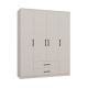 2. ROMANA WARDROBE 160X205 CASHMERE WITHOUT MIRROR SET