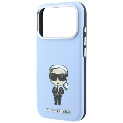 7. Karl Lagerfeld Smooth Ikonik Sketch MagSafe case for iPhone 18 Pro / 17 Pro - light blue