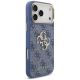 4. Guess 4G Big 4G Classic Logo Big Strap Metal Buttons Case for iPhone 18 Pro Max / 17 Pro Max – blue
