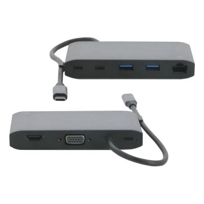 3. Mobilis 020027 Wired Docking Station USB 3.2 Gen 1 (3.1 Gen 1) Type-C Gray