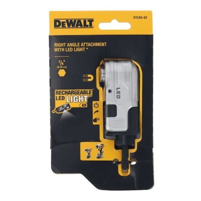 12. DEWALT HEX Right Angle Attachment with LED Light